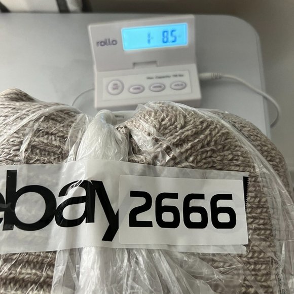 LL Bean Oatmeal Speckle Lambs Wool Knit Henley Front Mens XL - Picture 6 of 6